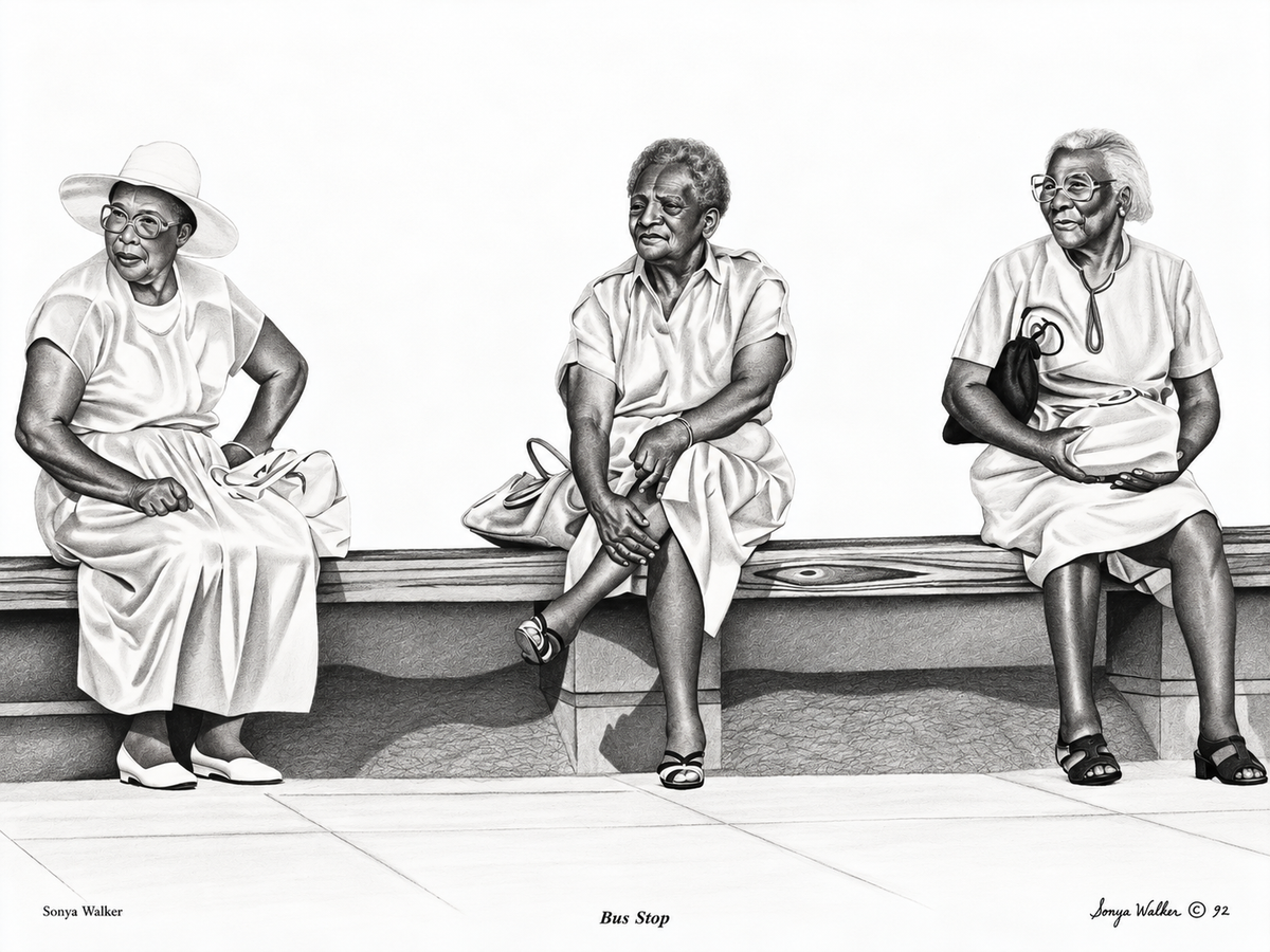 Bus Stop - Fine Art Reproduction | Unframed | [14 x 18]